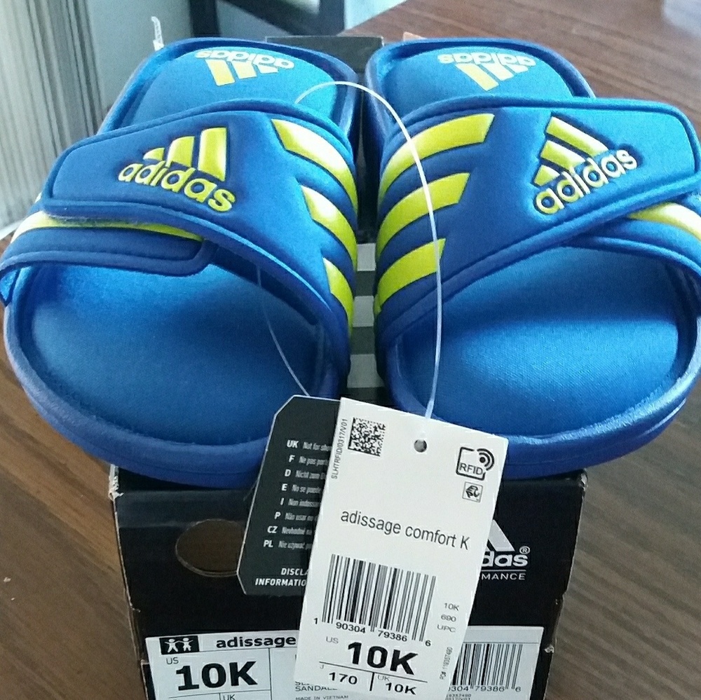 Children's size 10 Adidas Slides